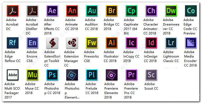 Adobe CC 2018大师版下载|Adobe CC 2018全