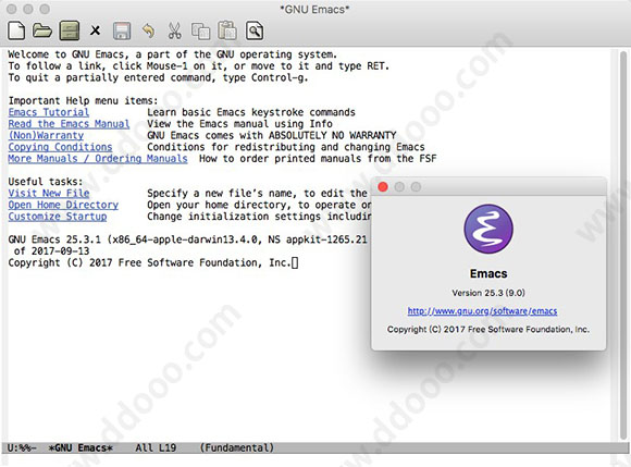 emacs mac版(文本编辑器)
